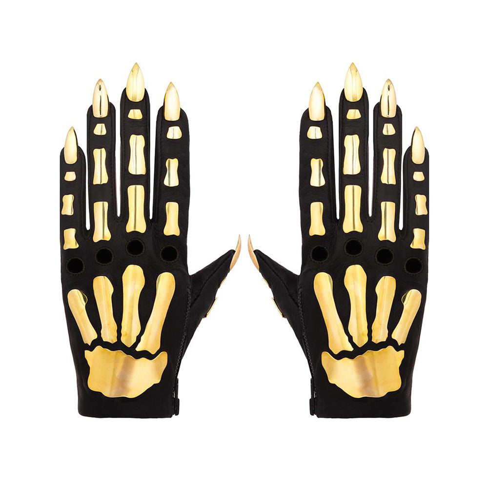 FULL METAL BONES GLOVES WITH STILETTO NAILS