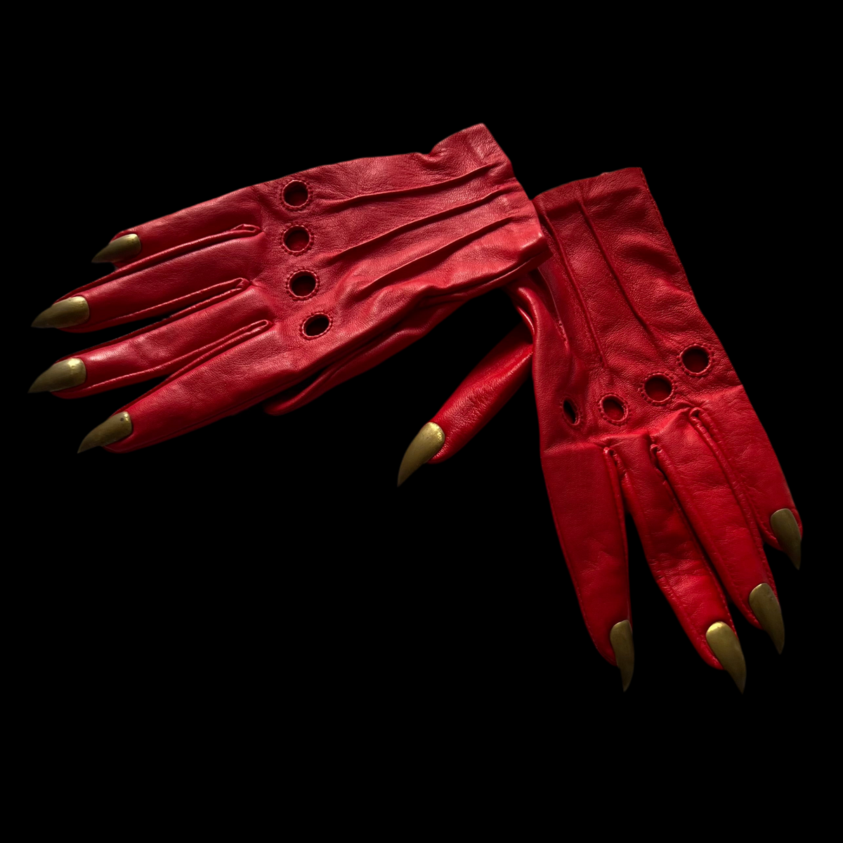 SAMPLE SALE BLACK SARAH NAIL GLOVES WOMENS 7.5