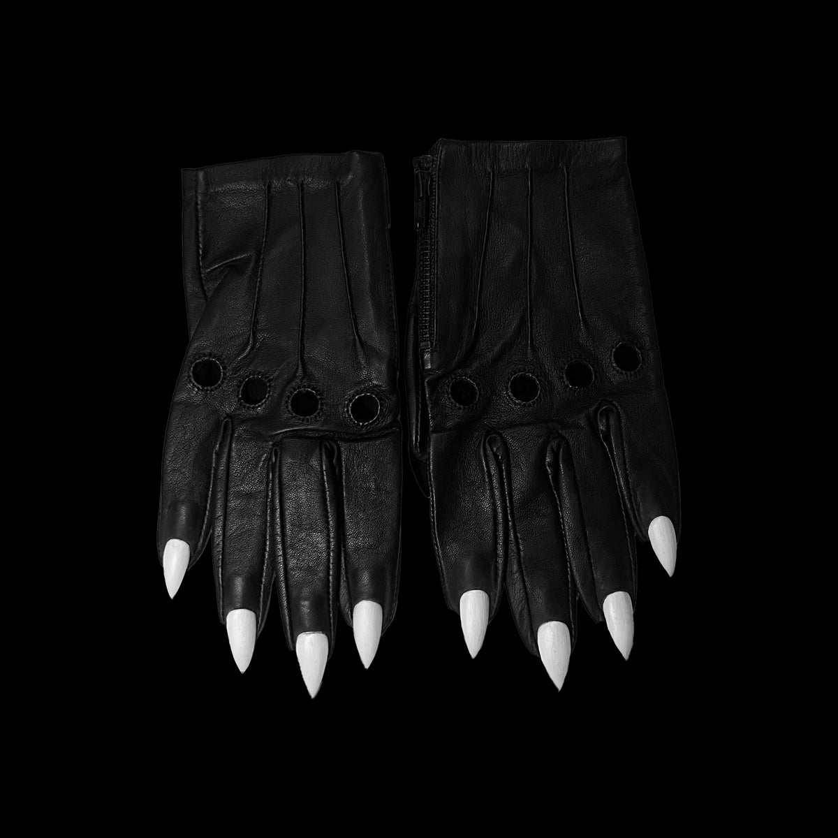 SAMPLE SALE BLACK SARAH NAIL GLOVES - WOMEN'S 7.5