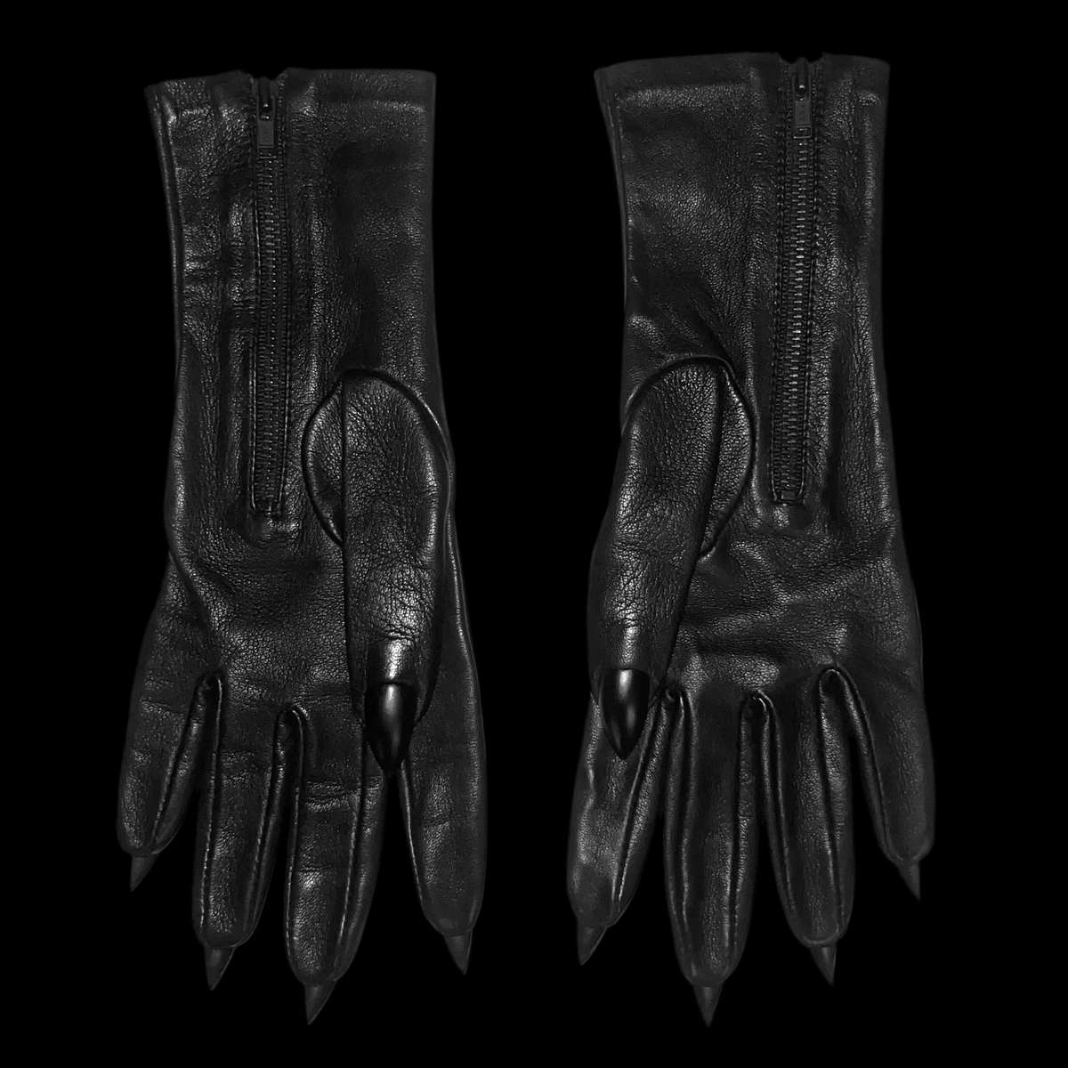 SAMPLE SALE EXT LENGTH RING FINGER NAIL GLOVES WOMENS 7.5