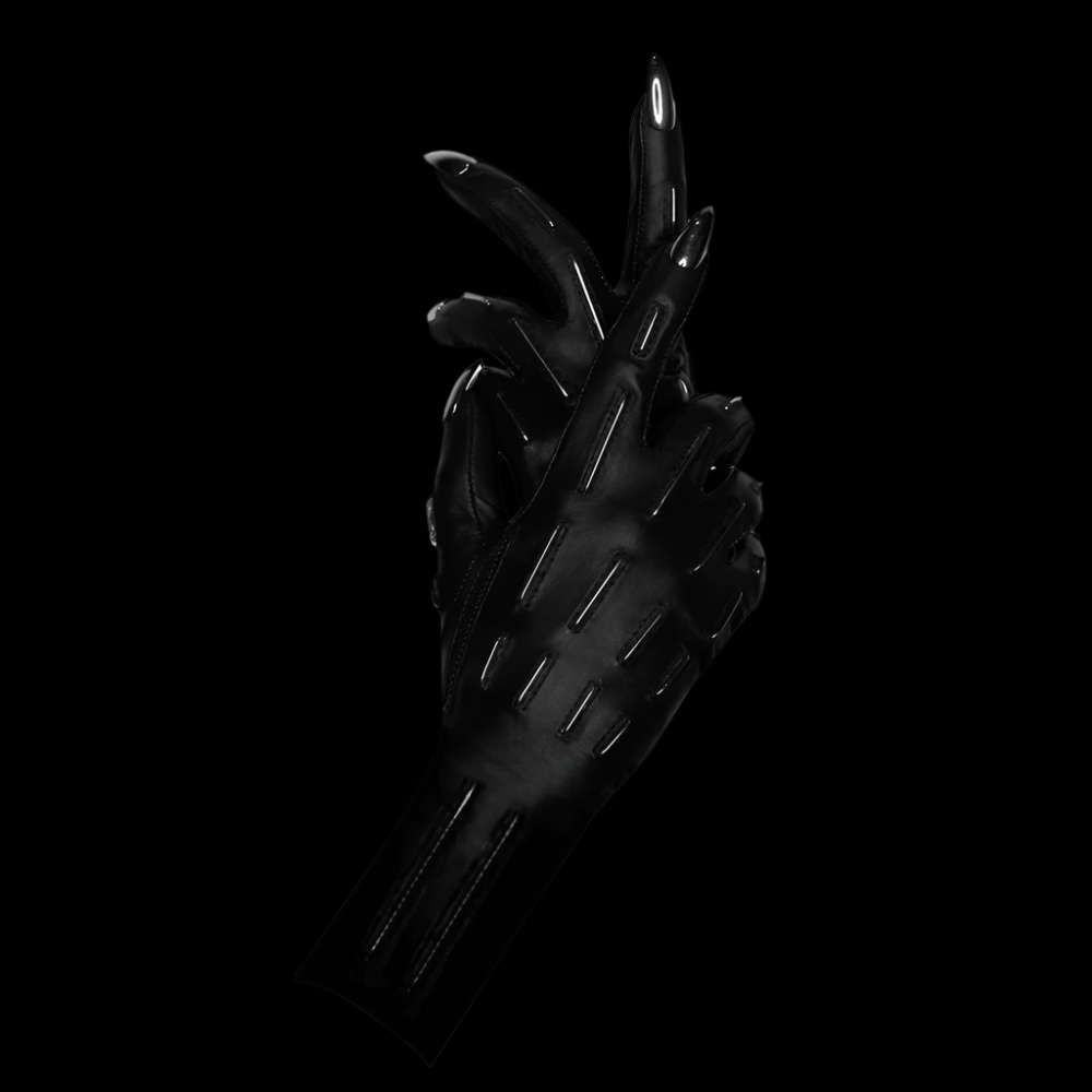 EXTENDED SKELETAL LINES NAIL GLOVES