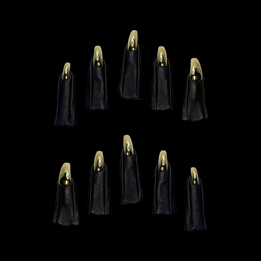 SAMPLE SALE CURVED COFFIN NAIL FINGER TIPS - WOMEN'S 7.5