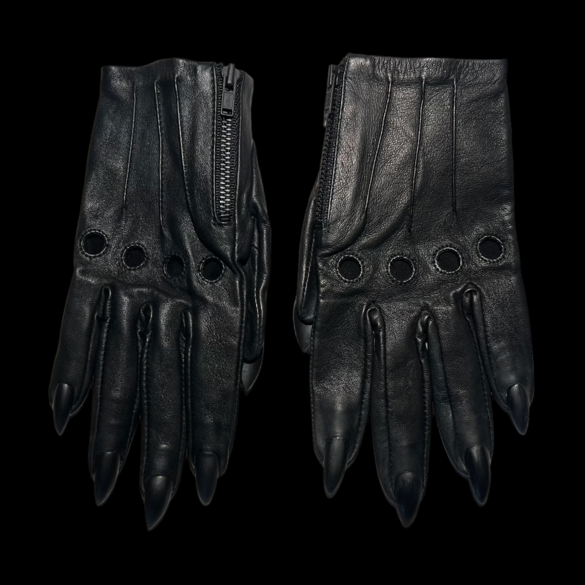 SAMPLE SALE BLACK SARAH NAIL GLOVES - WOMEN'S 7.5