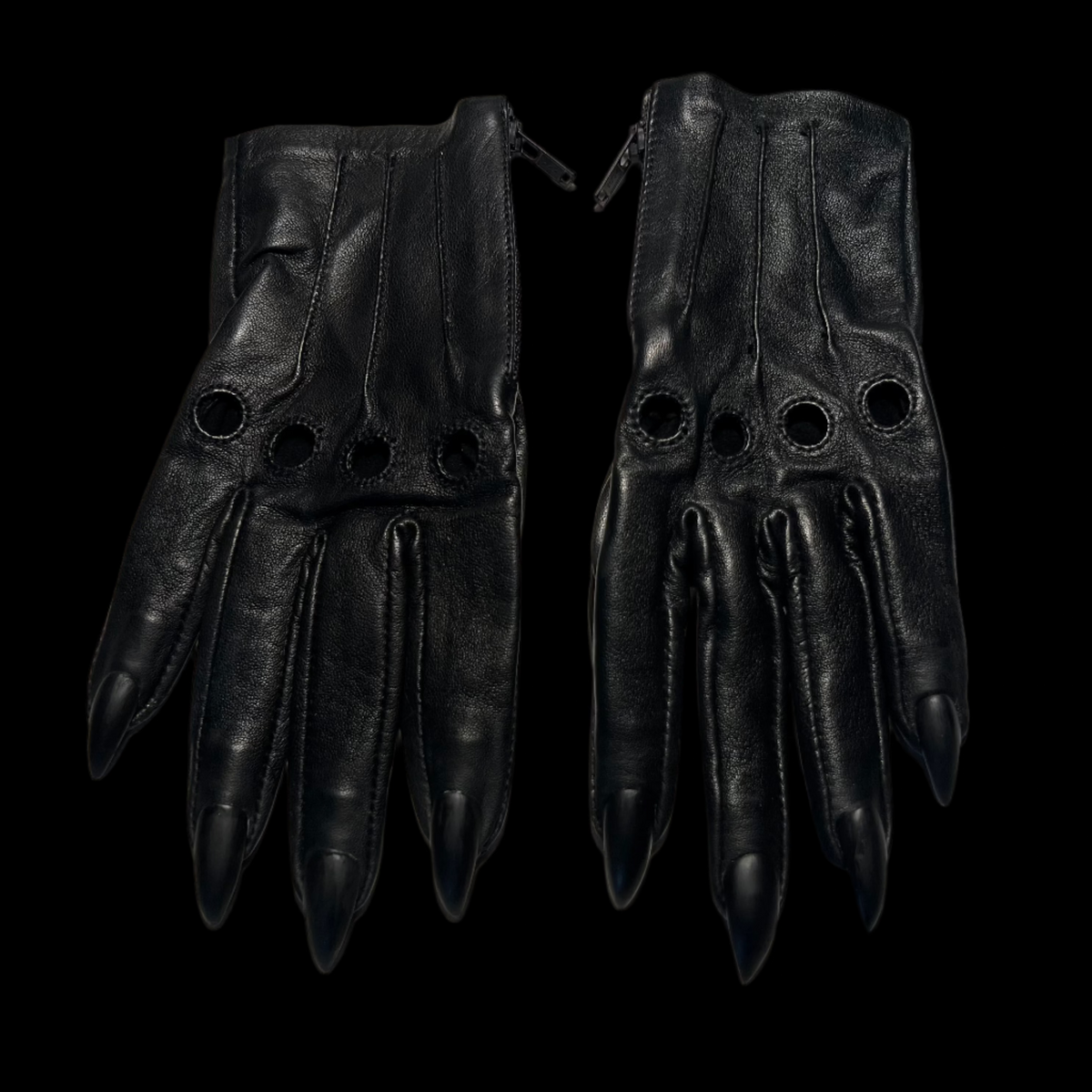 SAMPLE SALE BLACK SARAH NAIL GLOVES - WOMEN'S 7.5