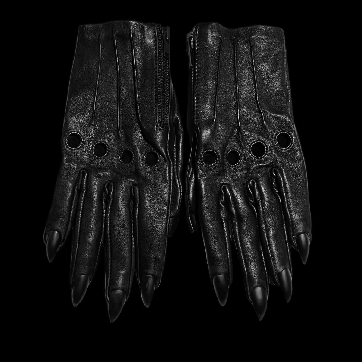 SAMPLE SALE BLACK SARAH NAIL GLOVES  WOMENS 7.0