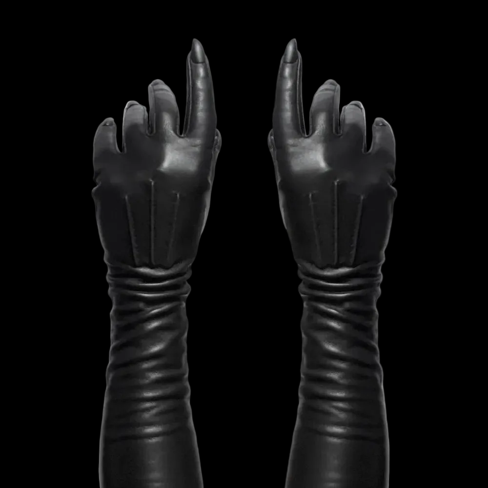 SAMPLE SALE BLACK OPERA NAIL GLOVES WOMENS 7.5