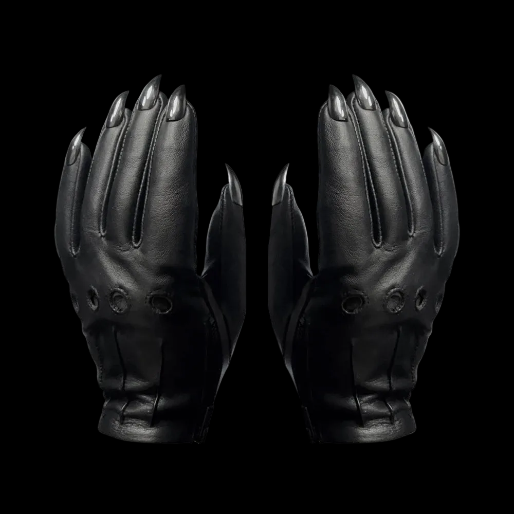 SAMPLE SALE BLACK SARAH NAIL GLOVES - MEN'S 9.5