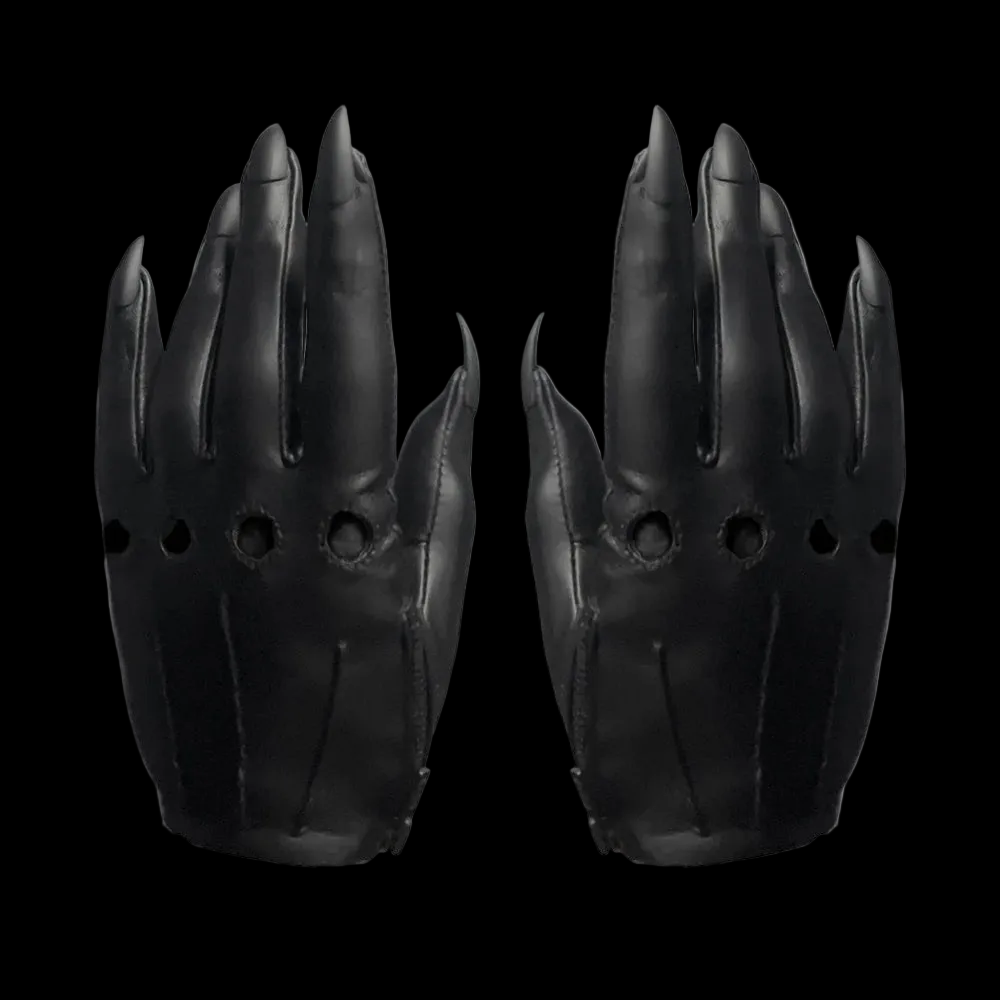 SAMPLE SALE BLACK SARAH NAIL GLOVES  WOMENS 7.0