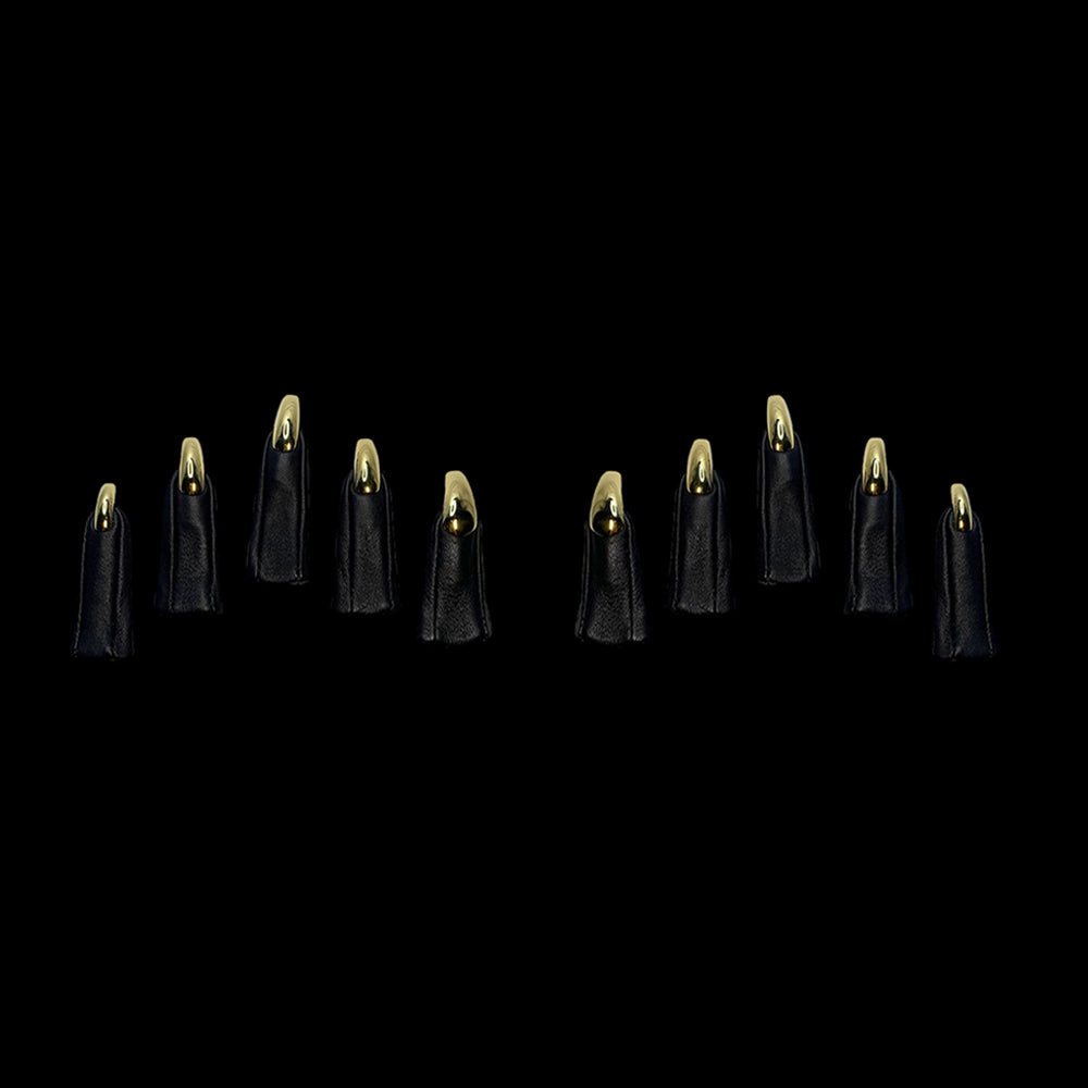 SAMPLE SALE CURVED COFFIN NAIL FINGER TIPS - WOMEN'S 7.5