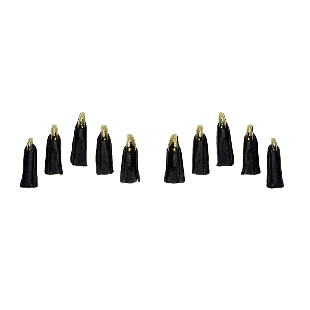 SAMPLE SALE CURVED COFFIN NAIL FINGER TIPS - WOMEN'S 7.5