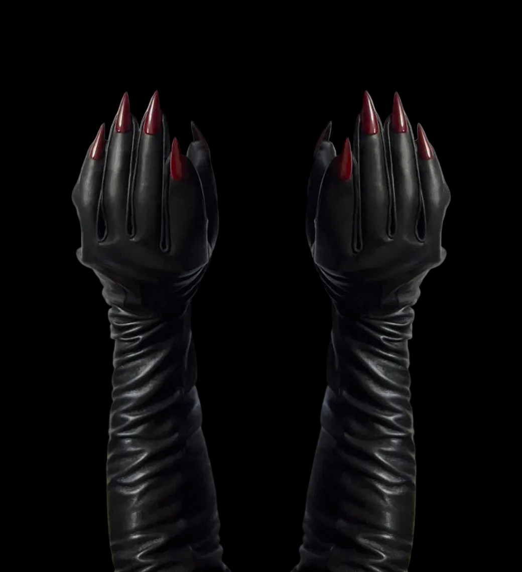 SAMPLE SALE DAGGER OPERA NAIL GLOVES MENS 10.0