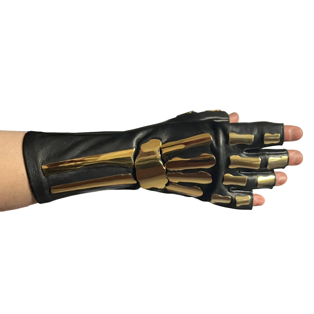 SAMPLE SALE FINGERLESS METAL BONES GLOVES - MEN'S 8.5