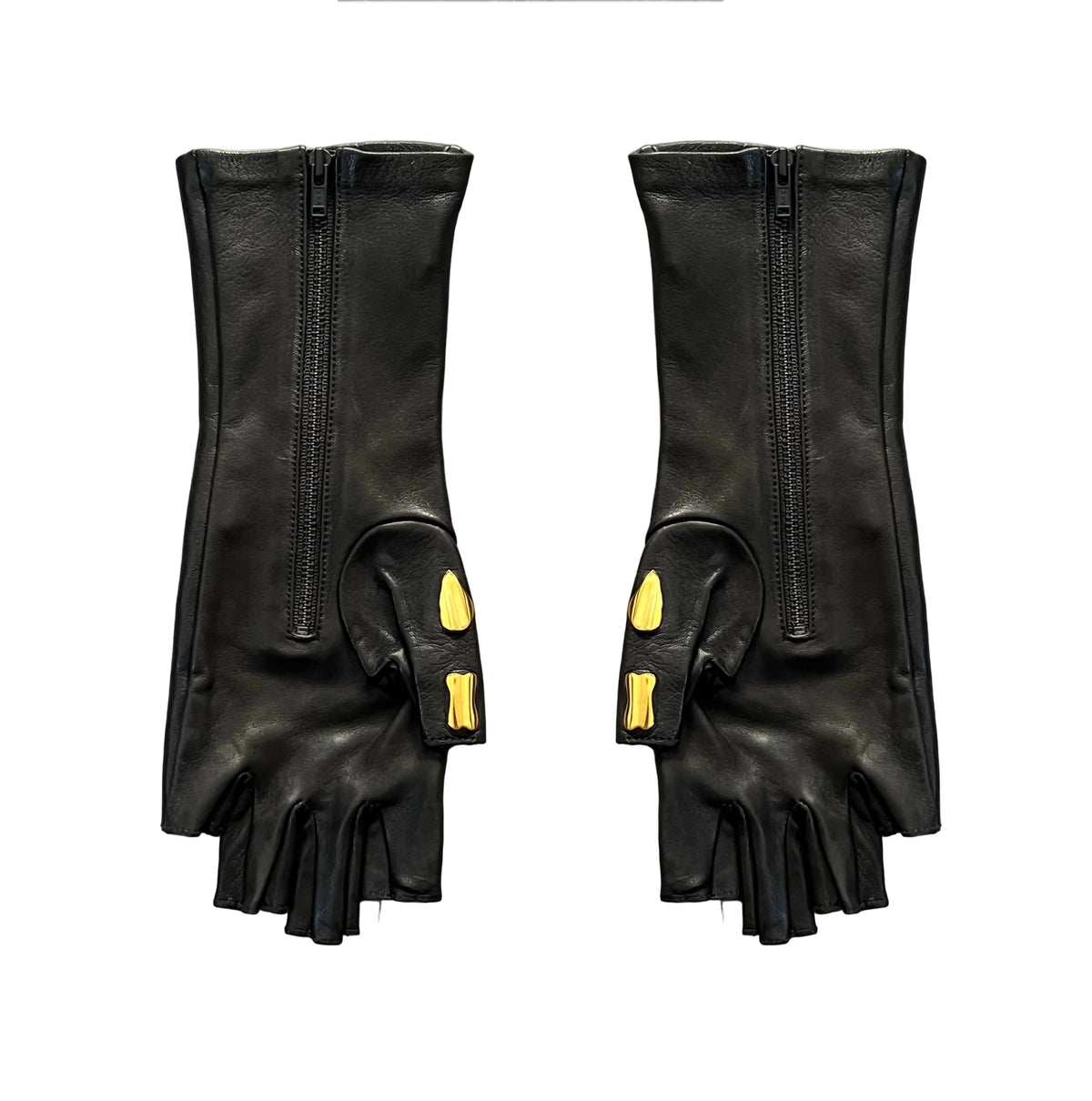 SAMPLE SALE FINGERLESS METAL BONES GLOVES - MEN'S 8.5