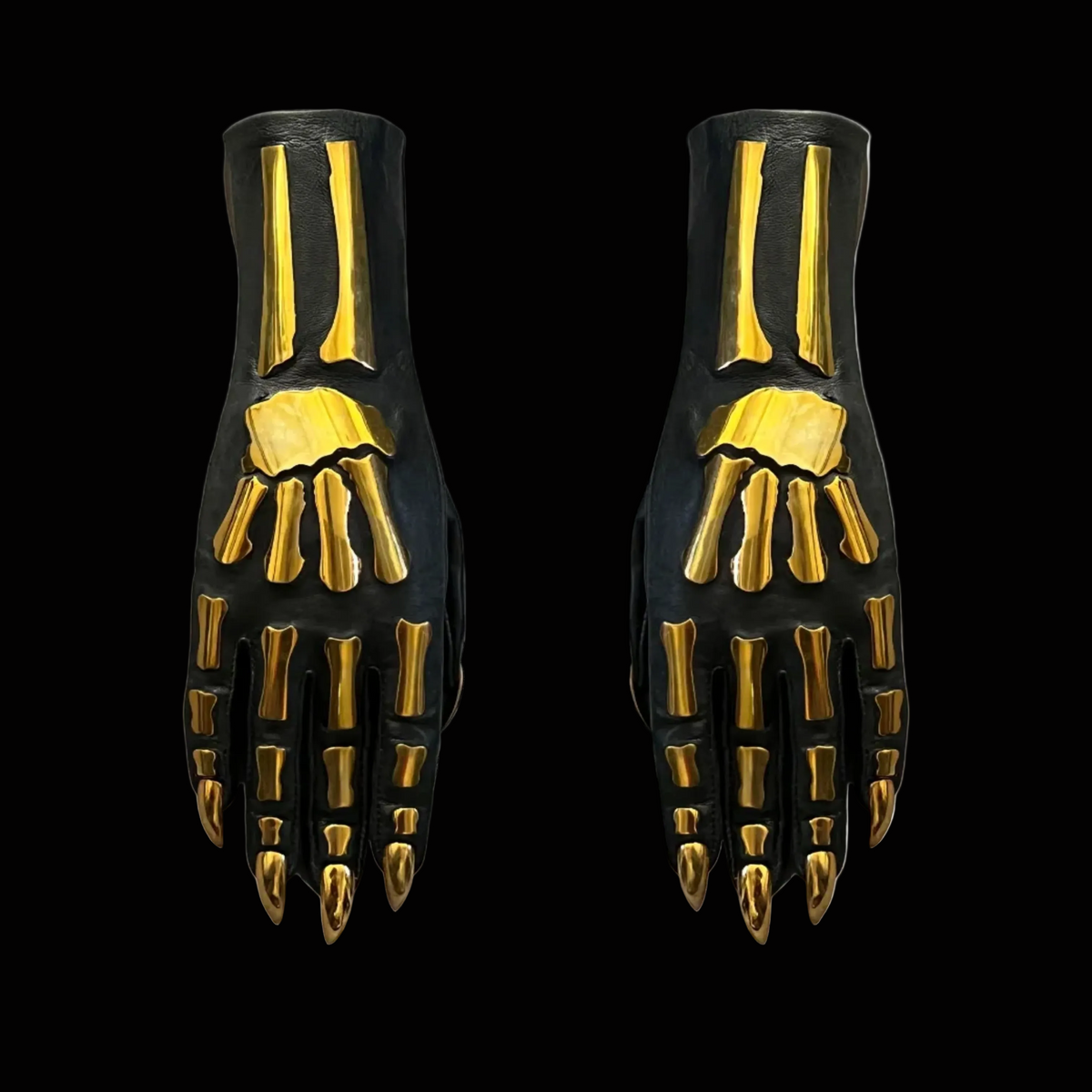 SAMPLE SALE EXT XL STILETTO METAL BONES GLOVES - WOMEN'S 7.5