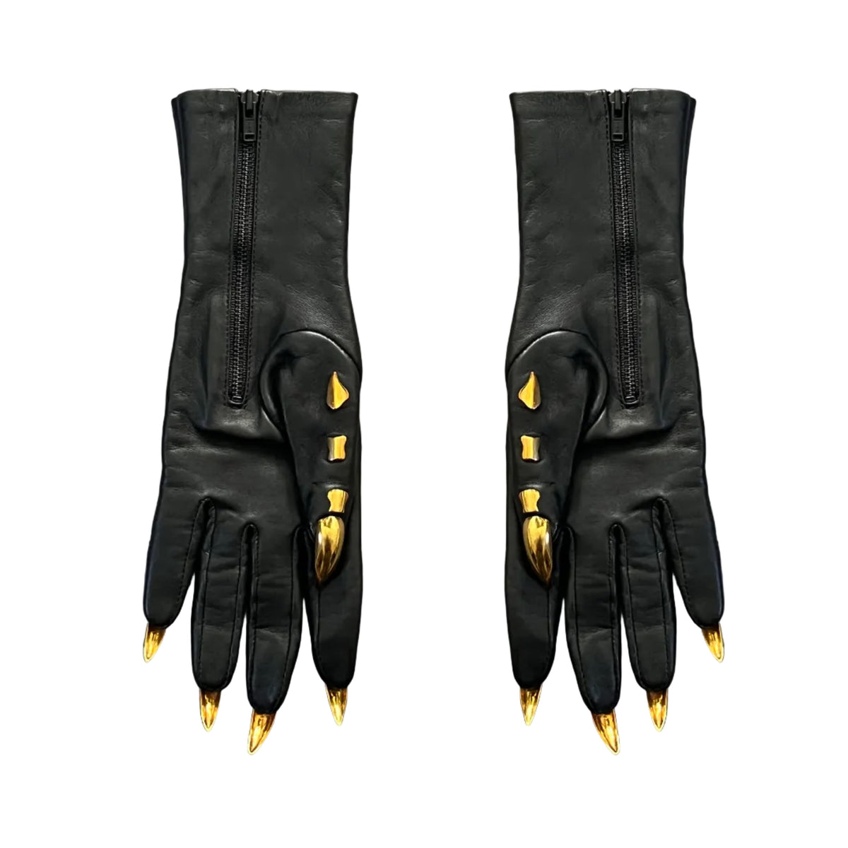 SAMPLE SALE EXT XL STILETTO METAL BONES GLOVES - WOMEN'S 7.5