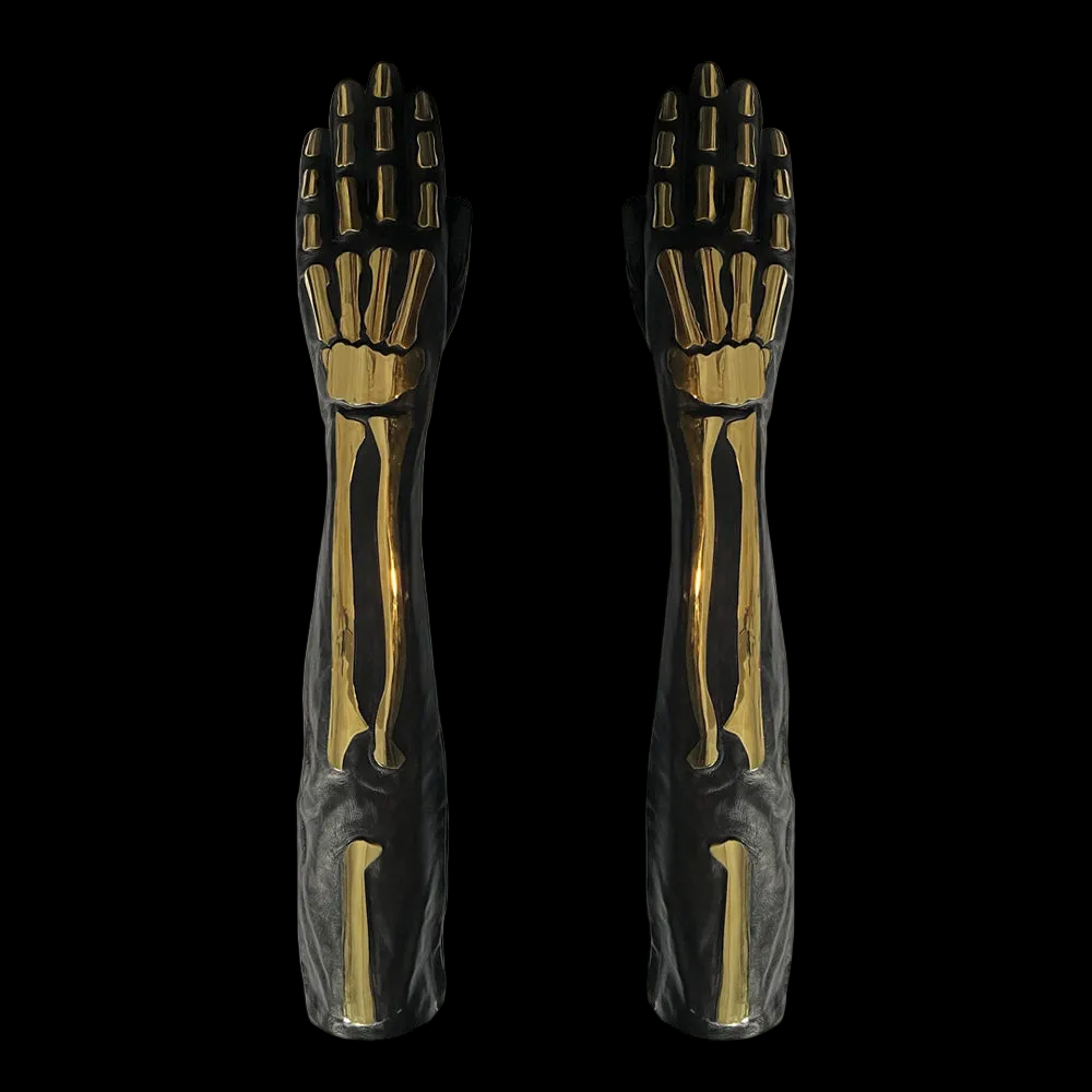 SAMPLE SALE METAL BONES OPERA GLOVES - MEN'S 8.5