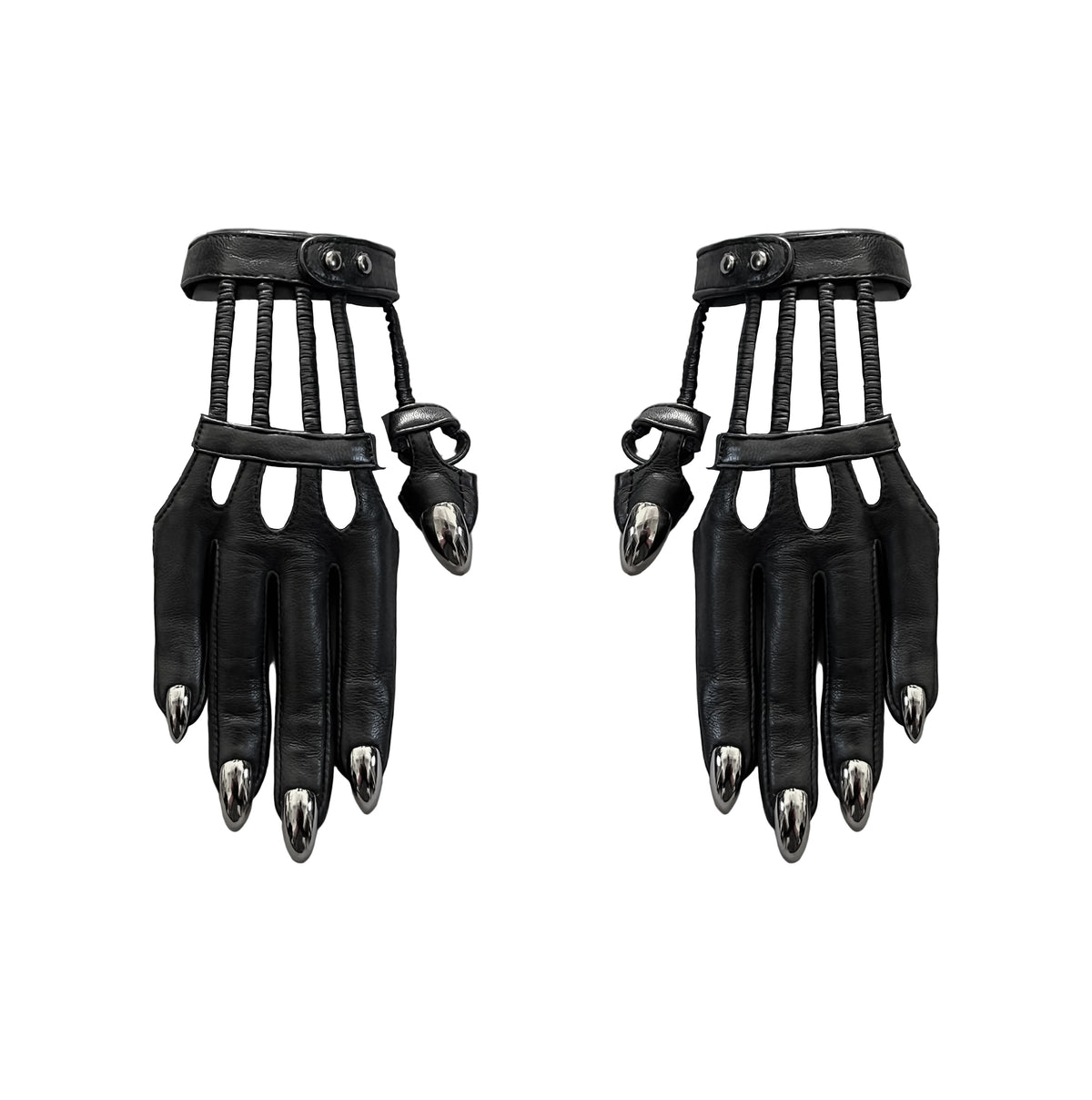 SAMPLE SALE ALMOND NAIL LE SKELETOUR NAIL GLOVES - WOMEN'S 7.0