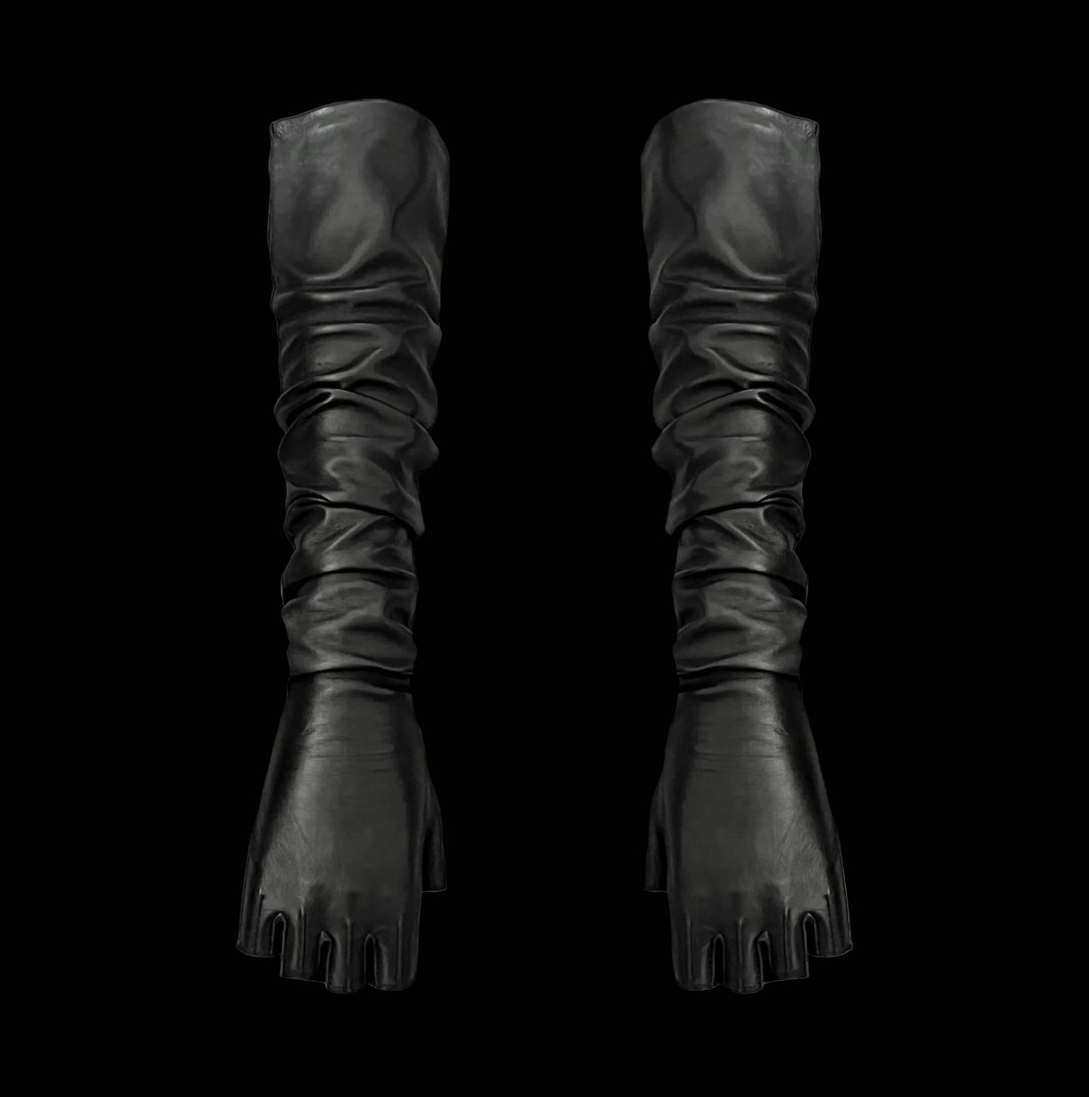 SAMPLE SALE FINGERLESS LONG GLOVES WOMENS 7.0
