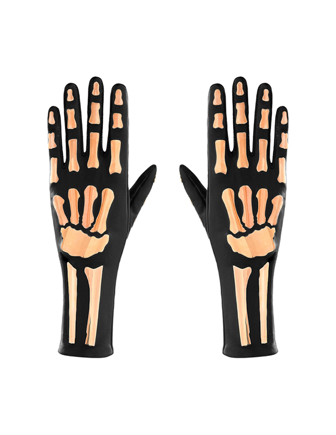 EXTENDED METAL BONES GLOVES COPPER