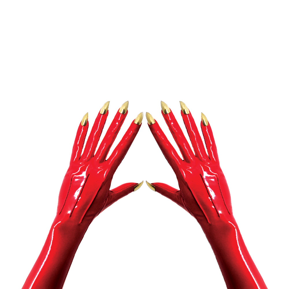 PATENT OPERA NAIL GLOVES